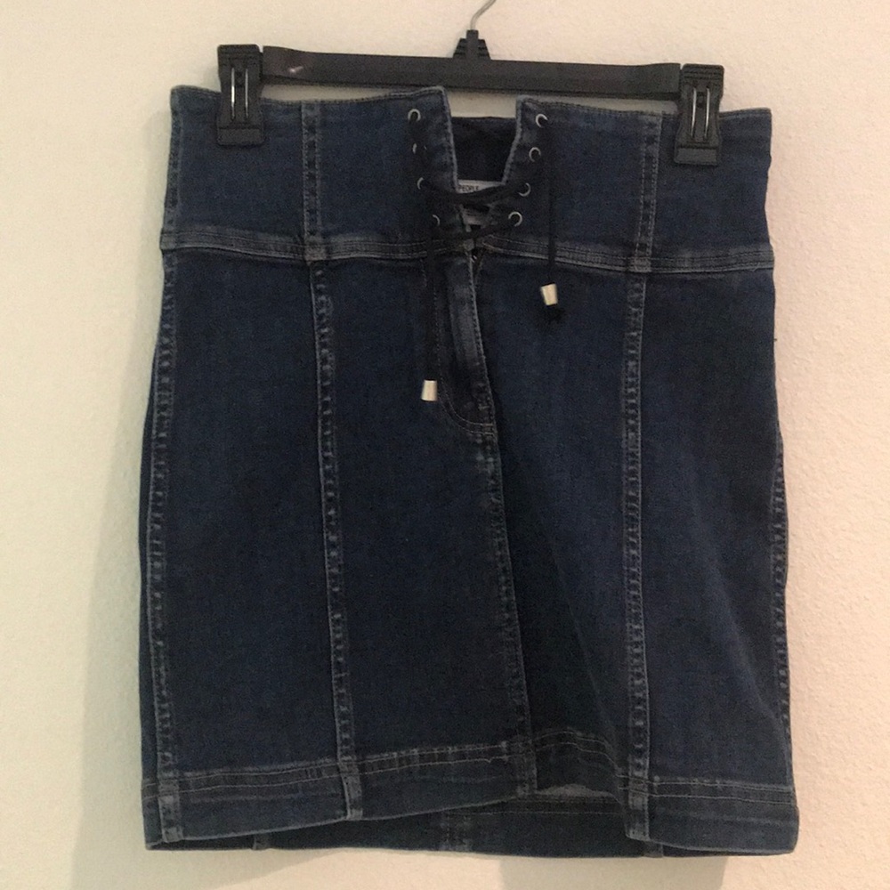 Free people jeans skirt summer